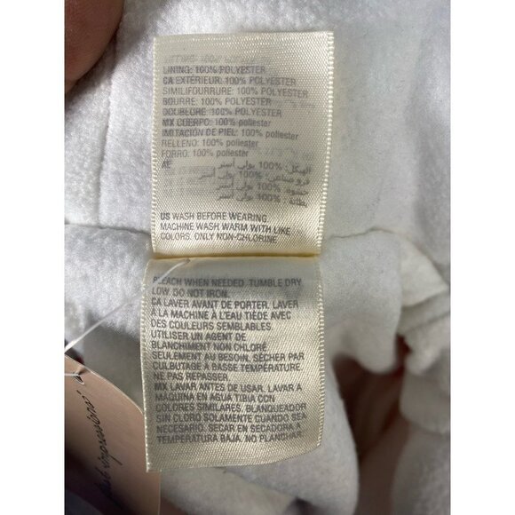 First Impressions Girls Puffer Jacket Pink Fur Trim Hodded Long Sleeve Zip 12M - Picture 5 of 6